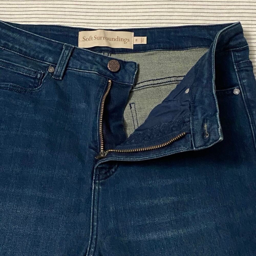 Soft Surroundings Ultimate High Rise Bootcut Strech Jeans Womens Size 10 Casual - Picture 7 of 10